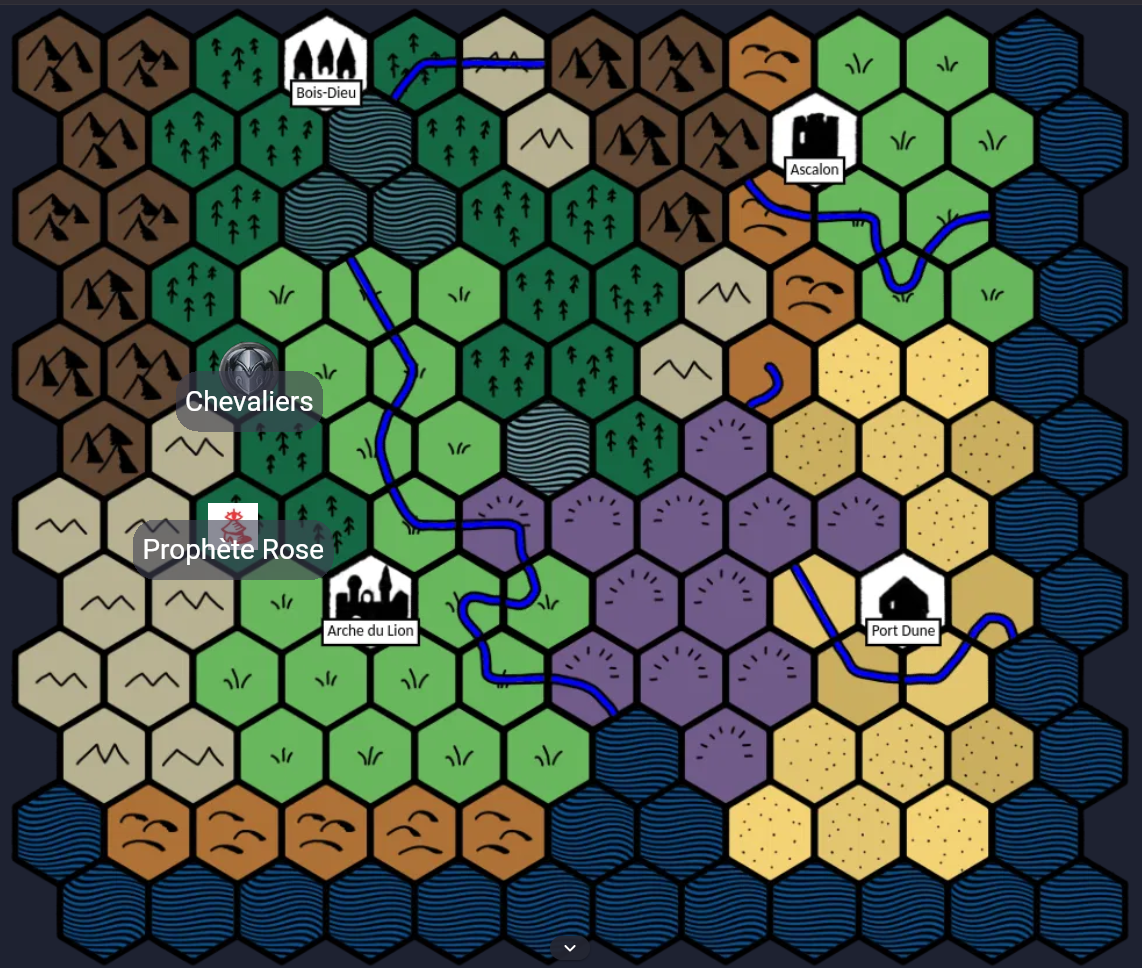 Carte du Domaine du point de vue des PJ, à la fin de la session